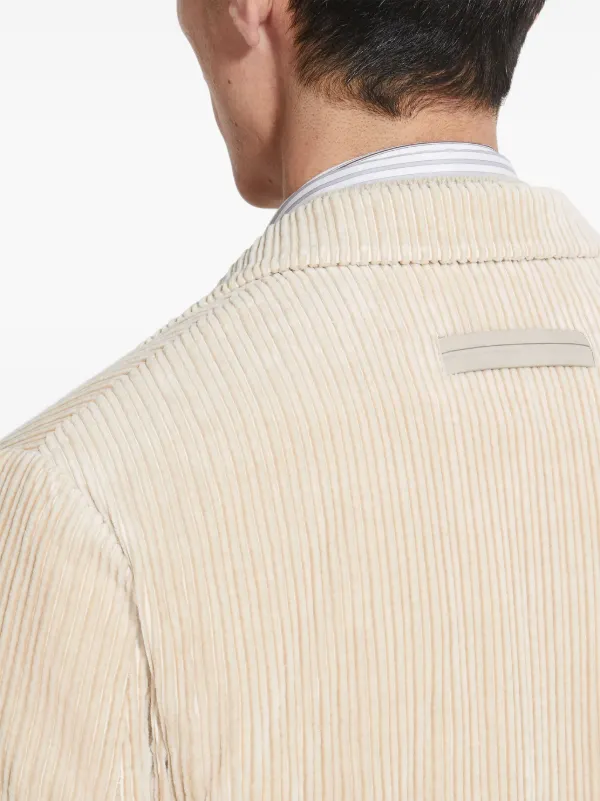 Zegna Cashco コーデュロイ ジャケット | ニュートラル | FARFETCH JP