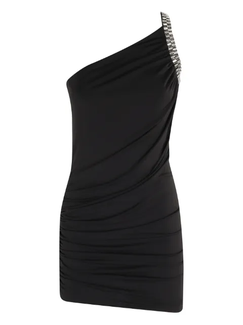 Amen crystal-embellished one-shoulder mini dress
