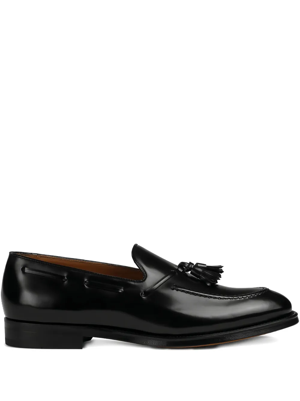 Doucal's tassel-leather loafers Black