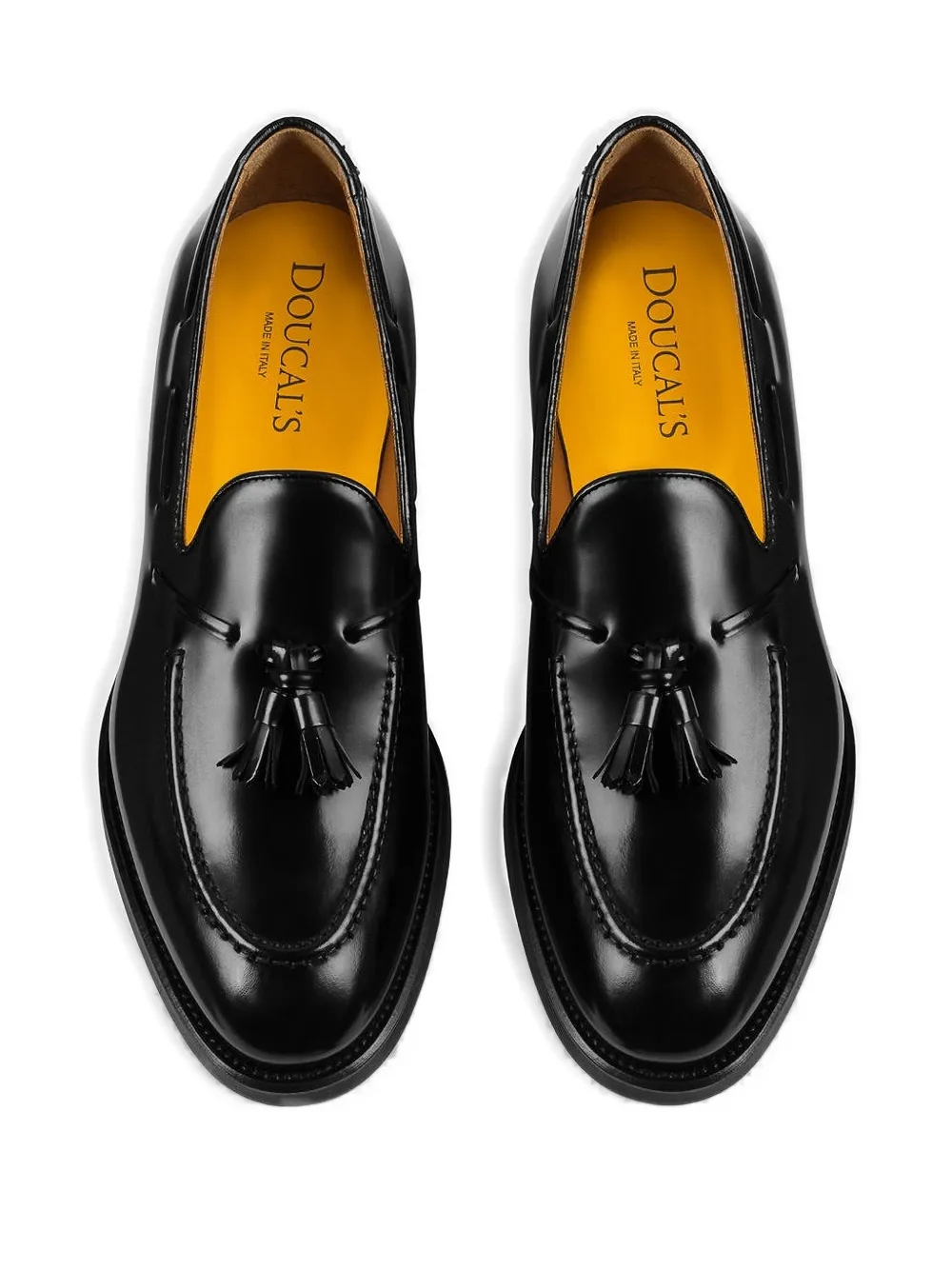 Doucal's tassel-leather loafers Black