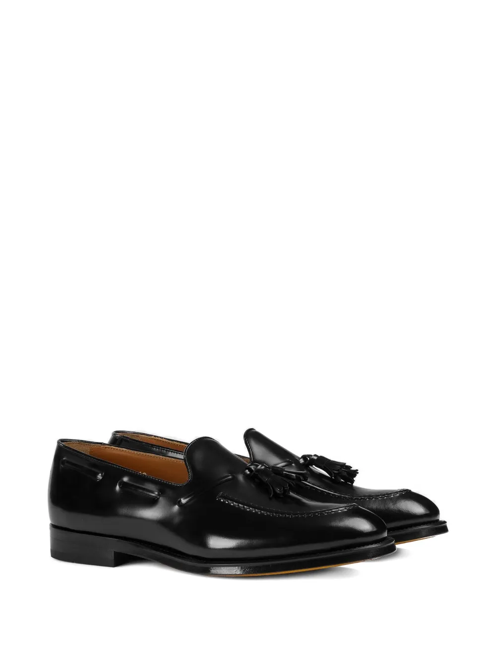 Doucal's tassel-leather loafers Black