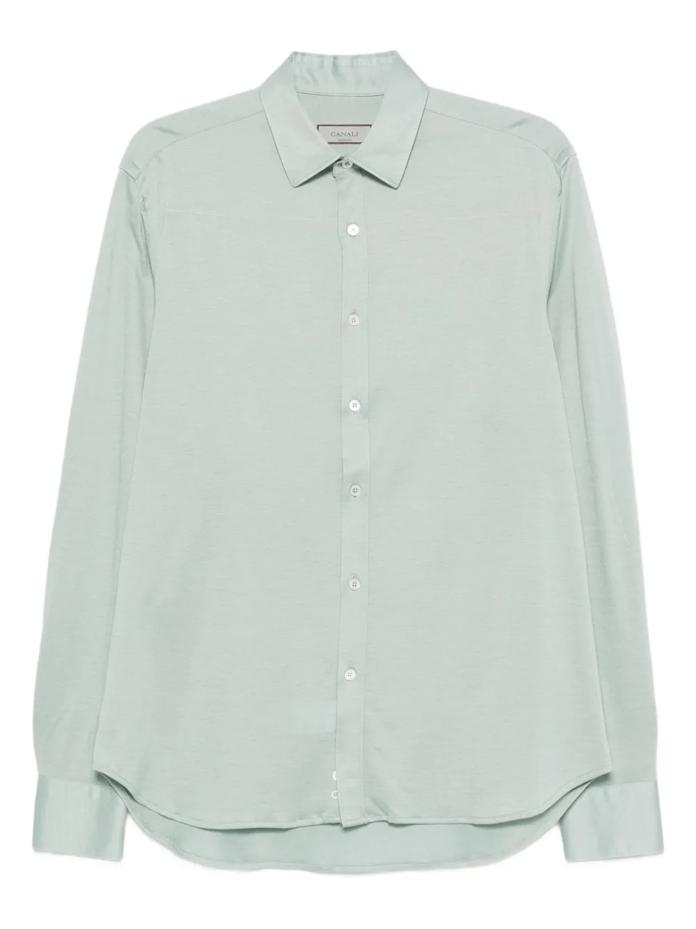 Canali Langärmeliges Hemd - Grün