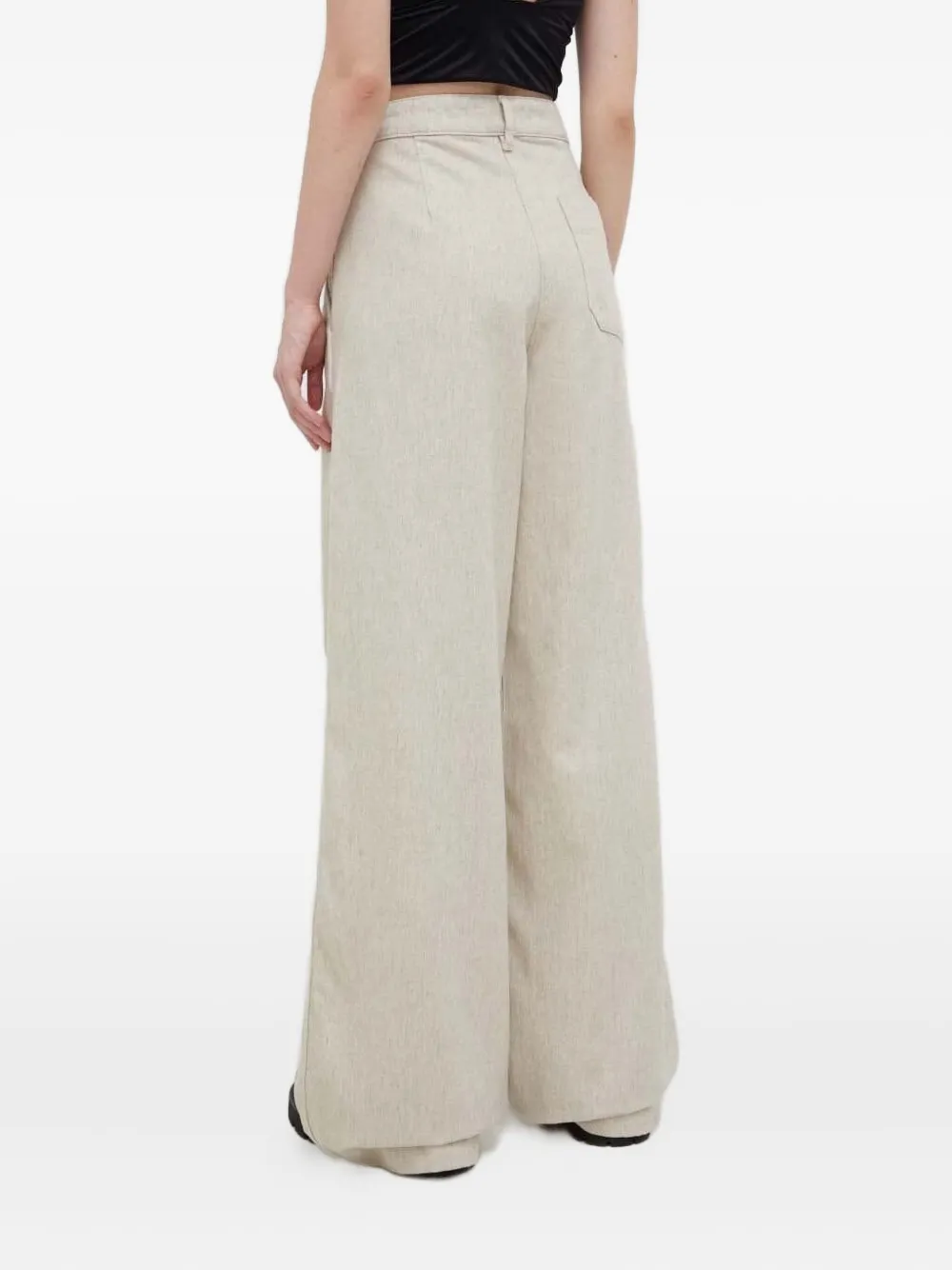 lovechild Broek met opgestikte zak Beige