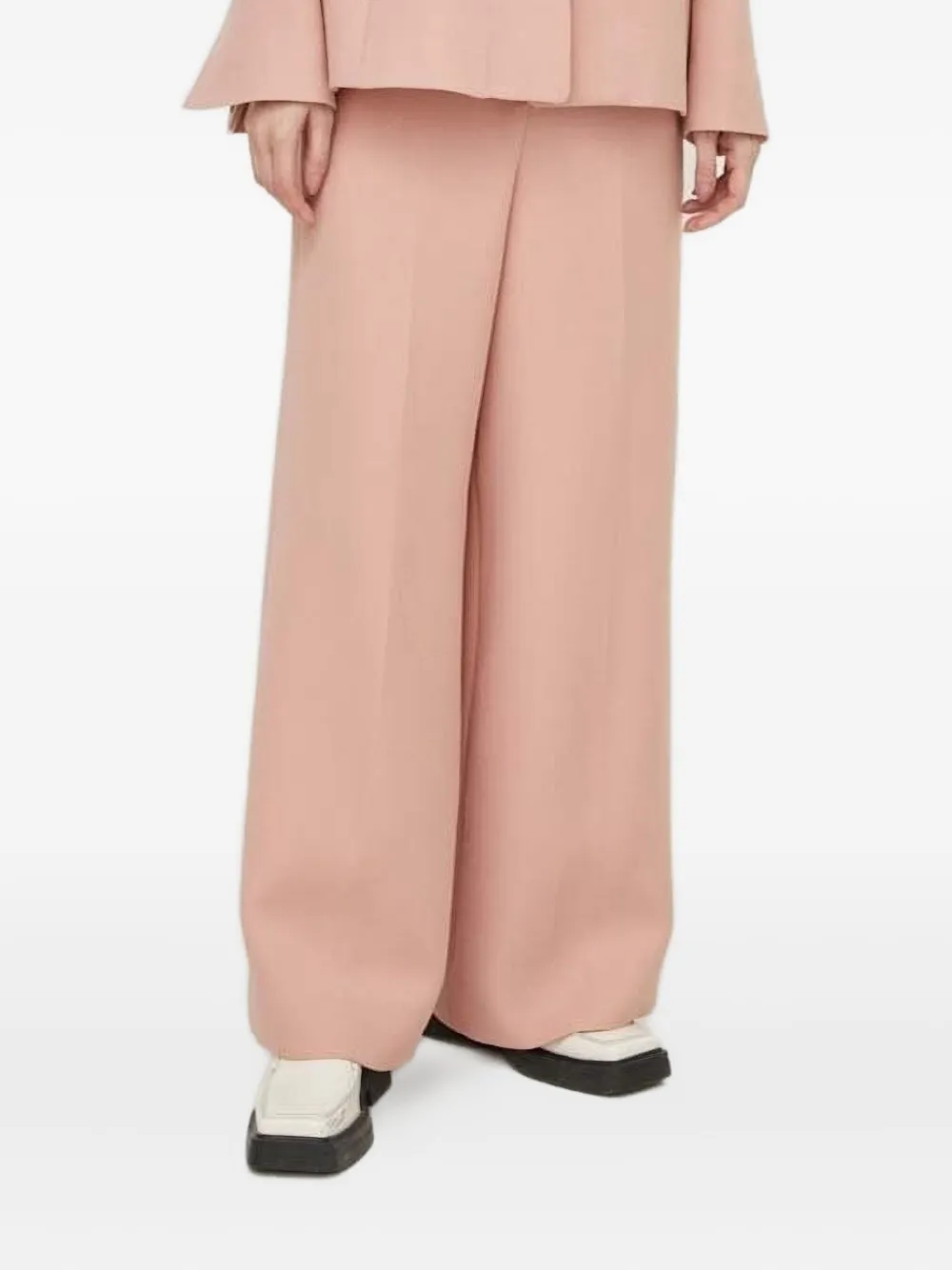 Lovechild Wollen broek met paspelzak Roze