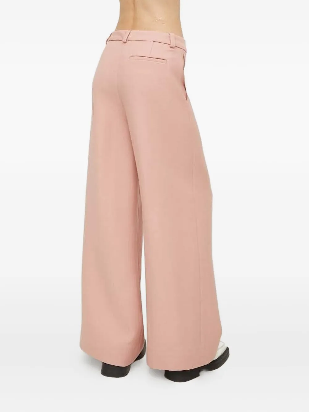 lovechild Wollen broek met paspelzak Roze