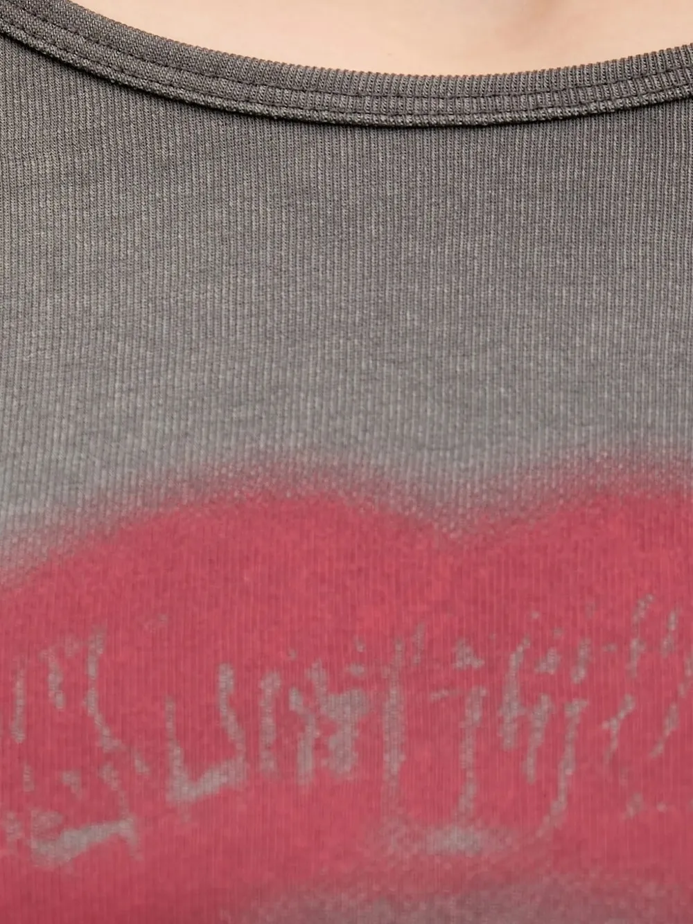Miss Sixty T-shirt met lange mouwen en lipprint Grijs
