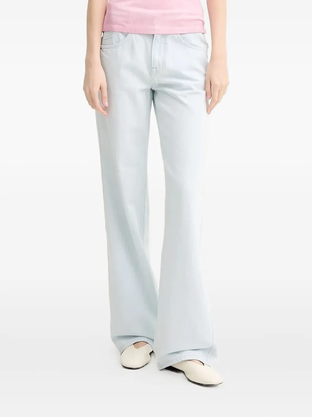 Miss Sixty Logo-patch Jeans In Blue