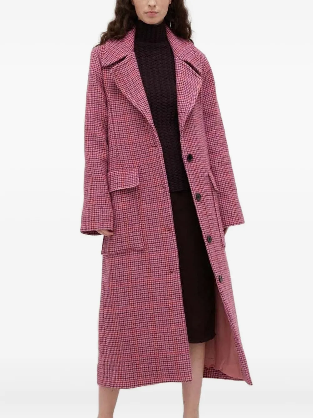 lovechild houndstooth pocket coat | Pink | Image 1