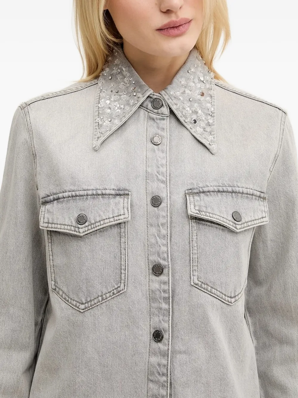 Miss Sixty Denim blouse Grijs
