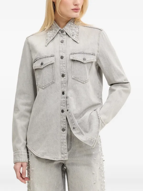 Miss Sixty Denim Shirt Grey FARFETCH PH