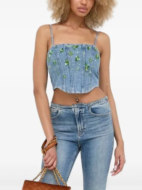 Miss Sixty embellished denim top