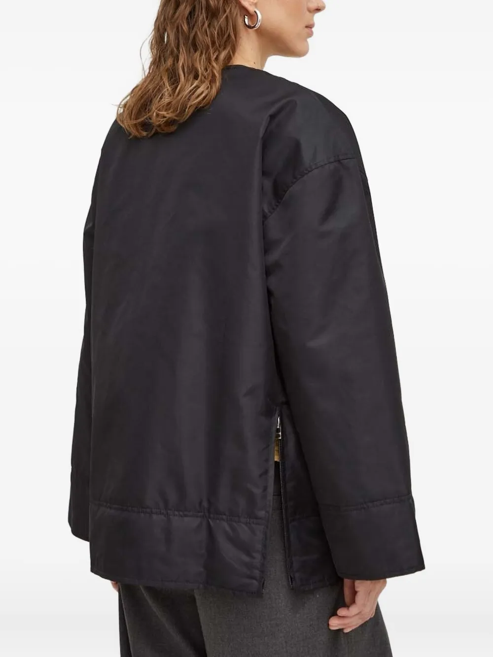 Lovechild Zip-front Patch-pocket Jacket In Black