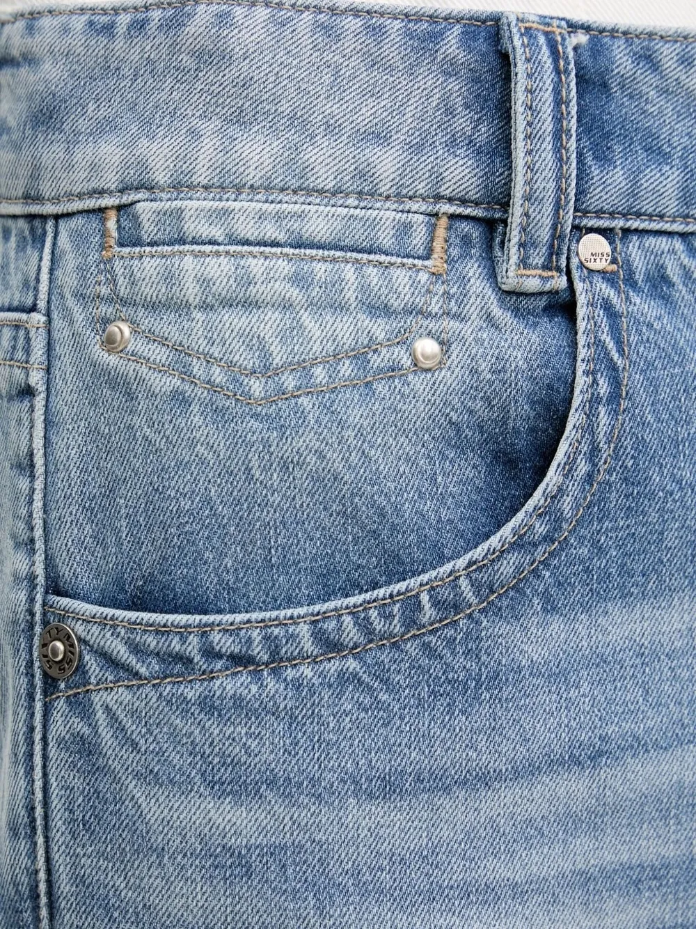 Miss Sixty Jeans met logopatch Blauw