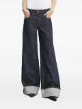 Miss Sixty wide-leg cuffed jeans - Blue