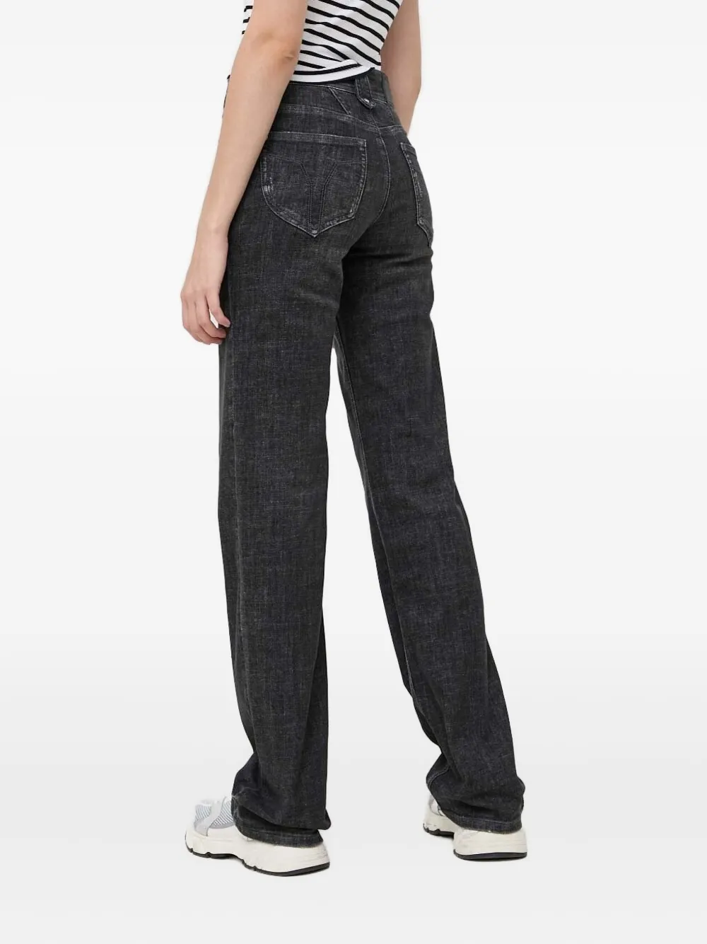 Miss Sixty button-fastening patch-pocket jeans - Grijs