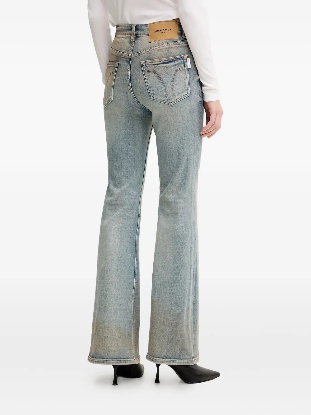 Miss Sixty Jeans met logopatch - Blauw