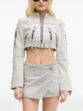 Miss Sixty zip-fastening cotton jacket - Grey