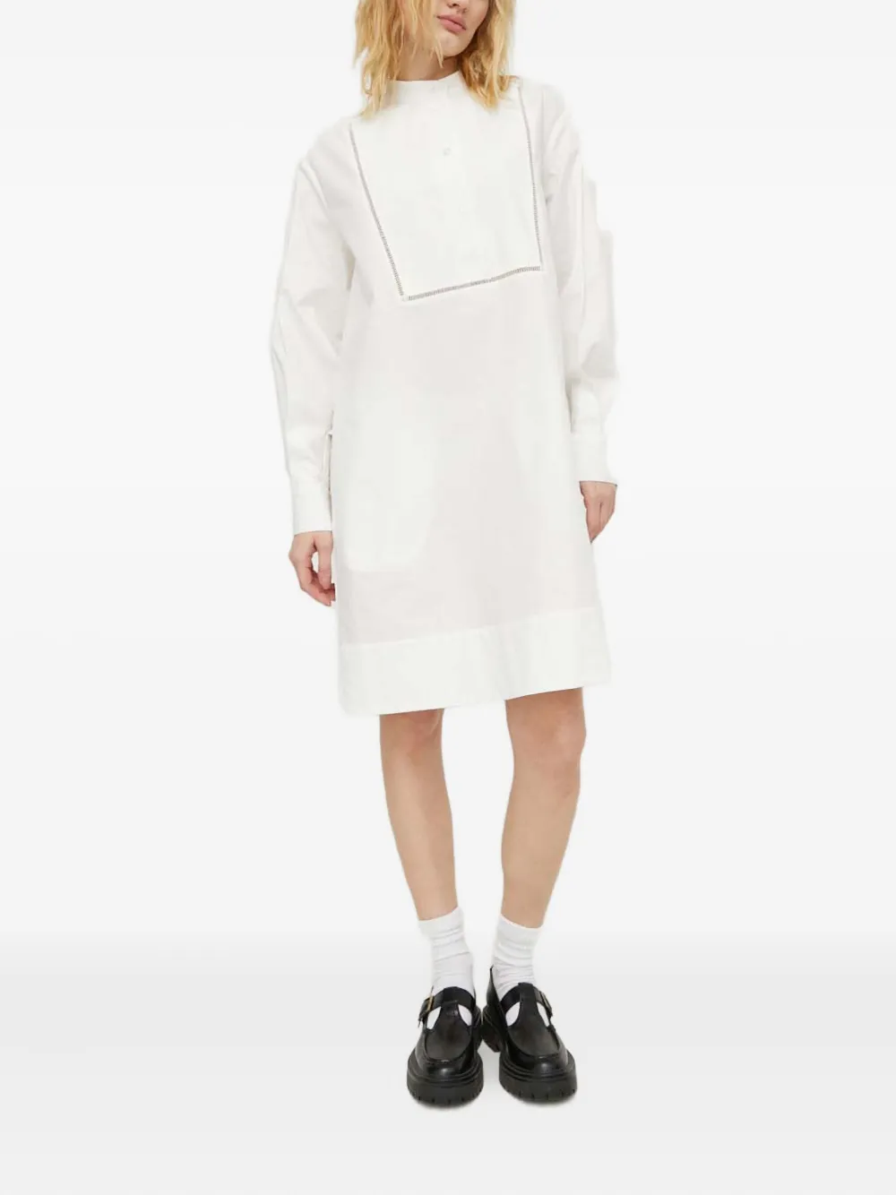 Lovechild Katoenen midi-jurk - Wit