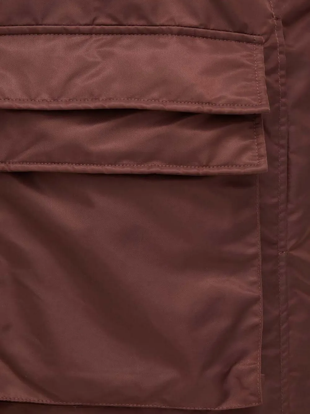 Lovechild Buttoned Flap-pocket Coat In Brown