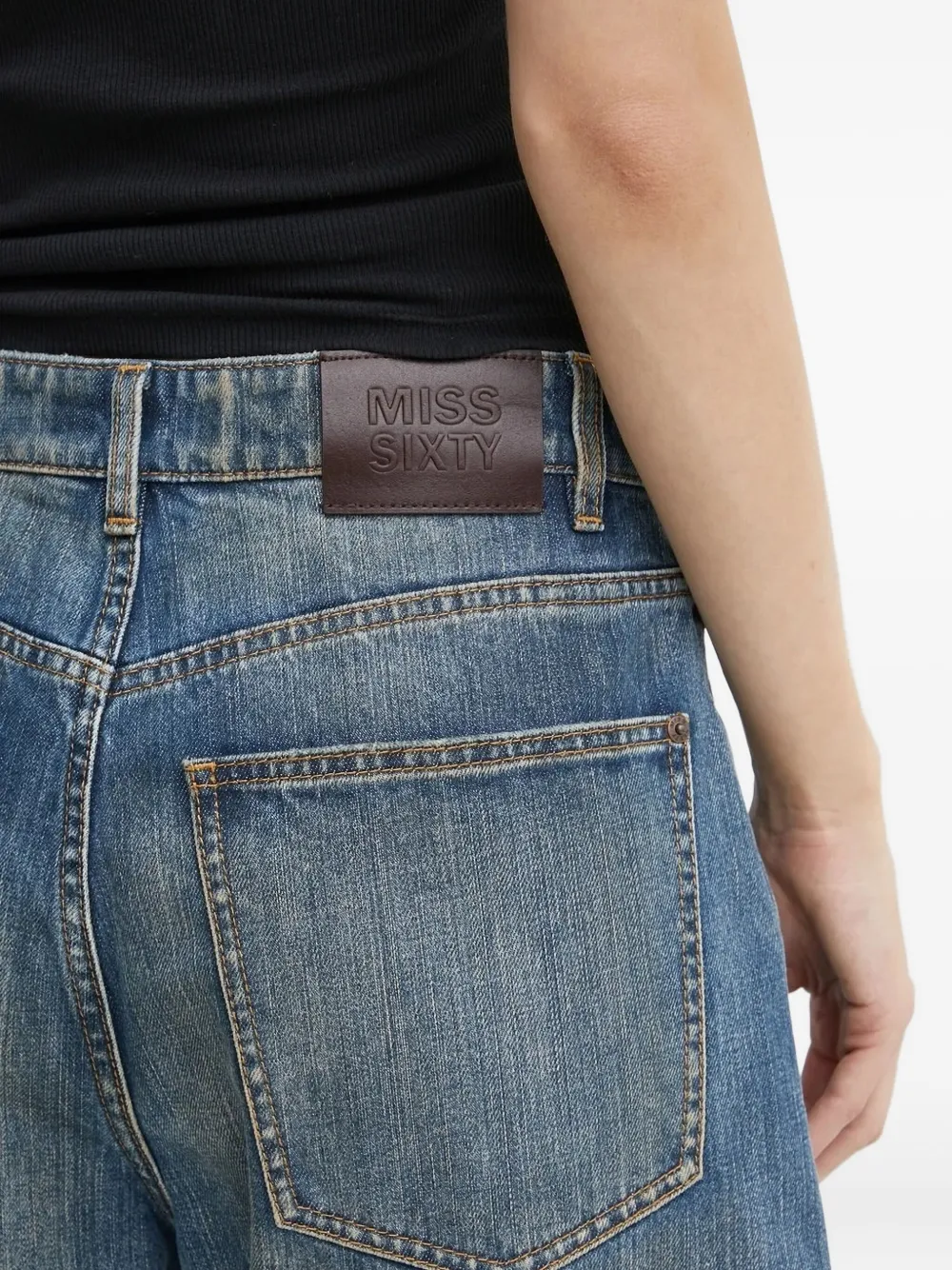 Miss Sixty Low waist baggy jeans Blauw