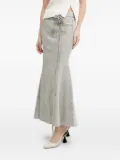 Miss Sixty rose-embellished fishtail skirt - Grey