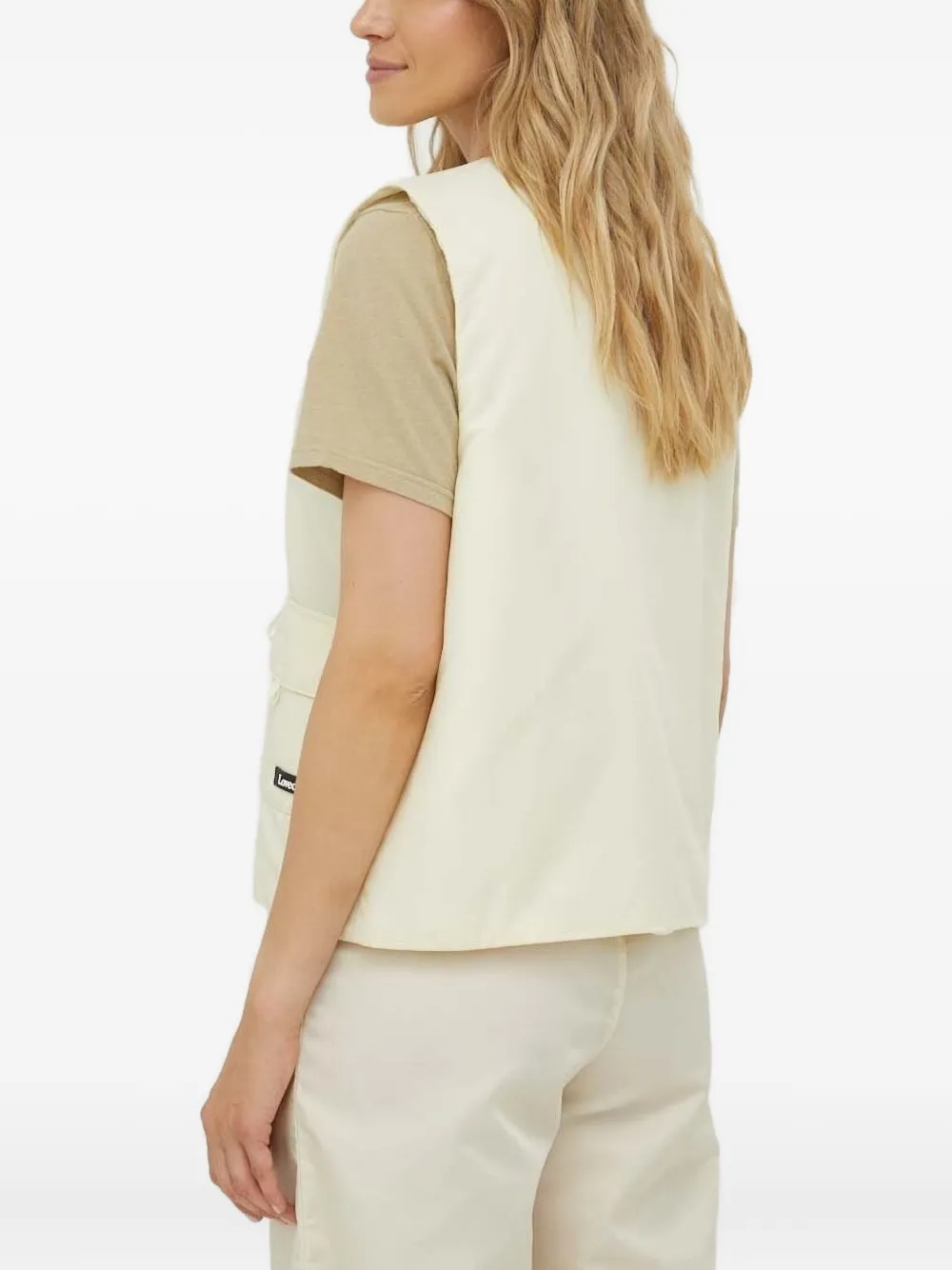 Lovechild Zip-front Gilet In Neutral