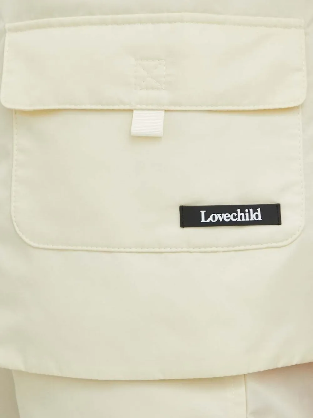 Lovechild Zip-front Gilet In Neutral