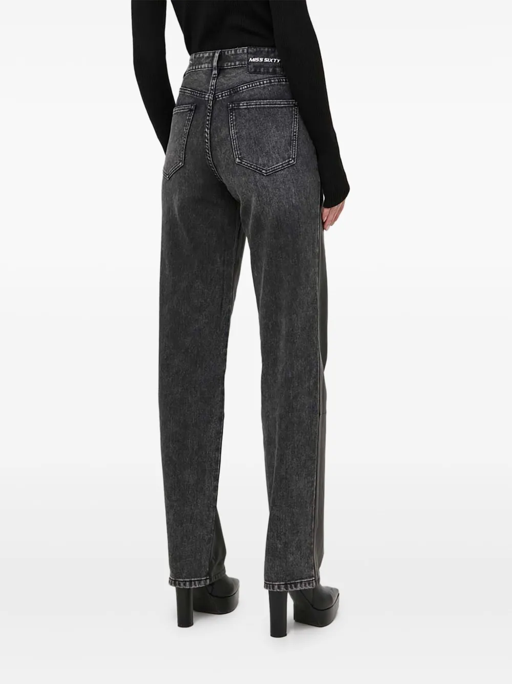 Miss Sixty Jeans met acid-wassing - Grijs