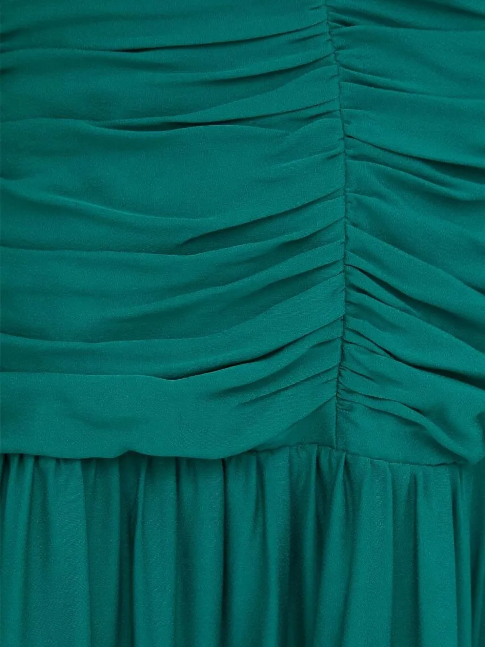 Lovechild ruched midi day dress - Groen