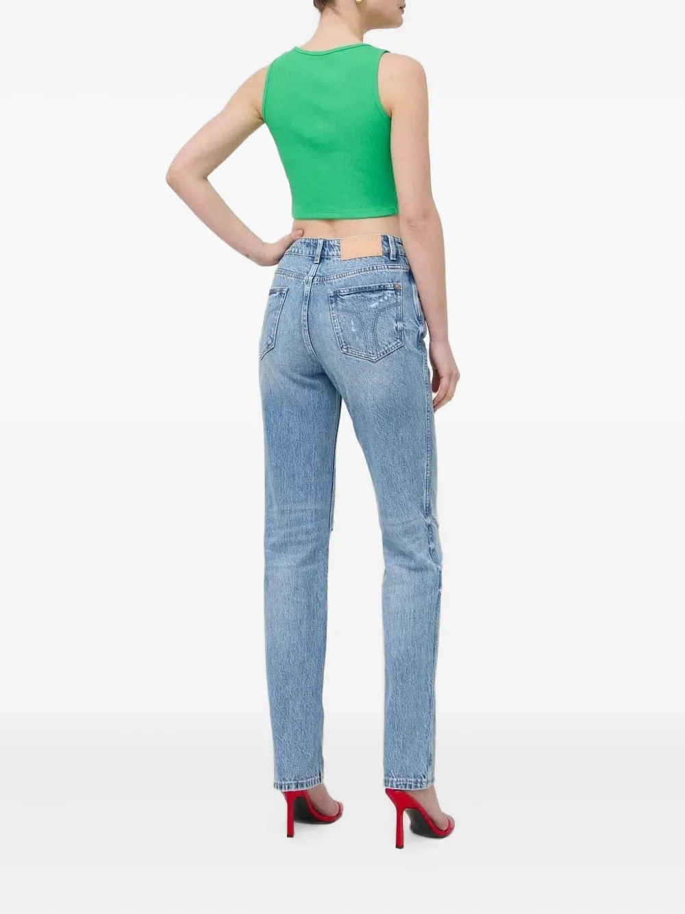 Miss Sixty chain-embellished jeans - Blauw