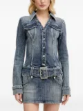 Miss Sixty belted denim mini dress - Blue