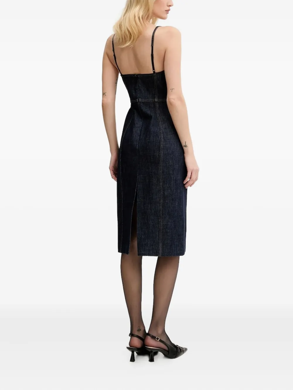 Miss Sixty Midi-spijkerjurk - Blauw