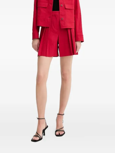 Theory pleated front shorts