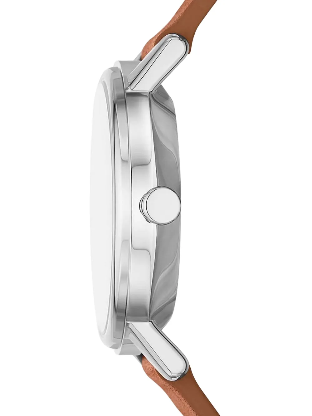 Skagen Signature Three-Hand Luggage leren 40 mm - Wit