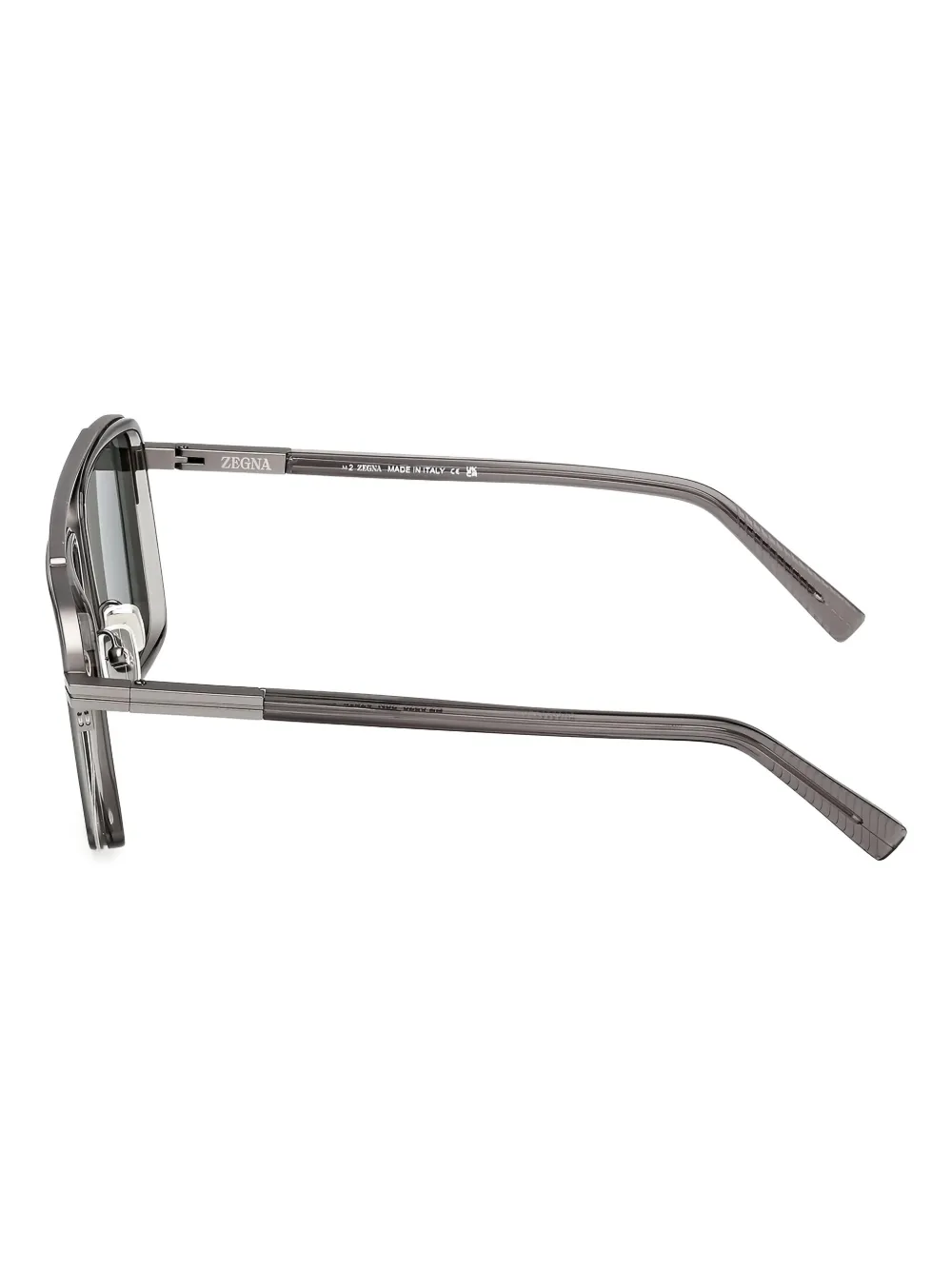 Zegna Zonnebril met vierkant montuur Grijs