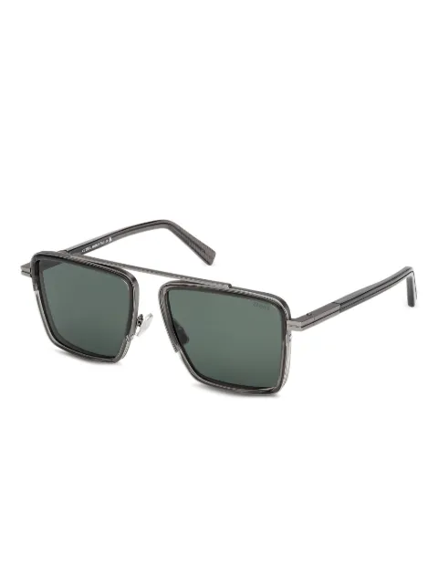 Zegna lunettes de soleil à monture carrée