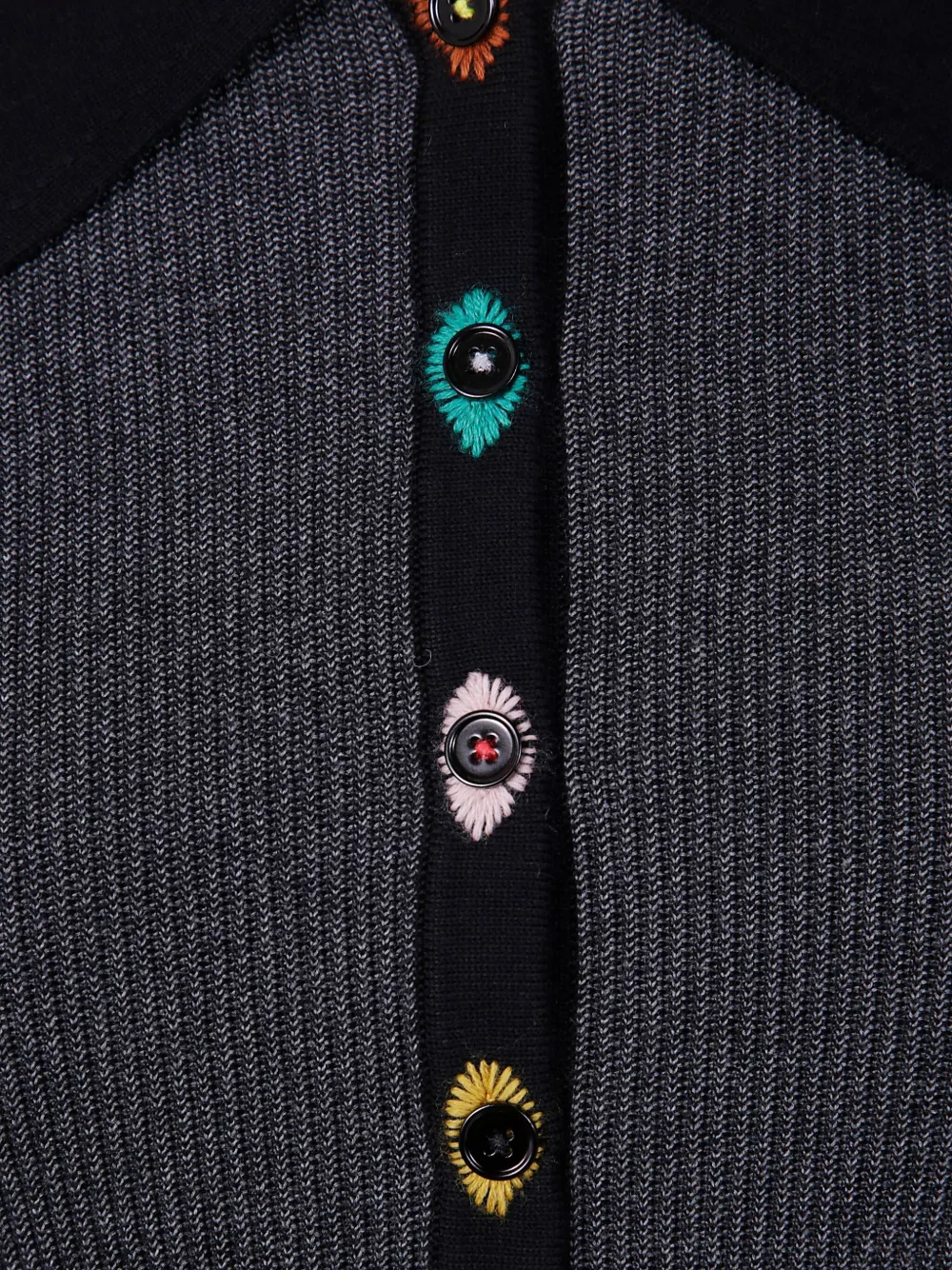 Paul Smith Geribbelde sweater Zwart