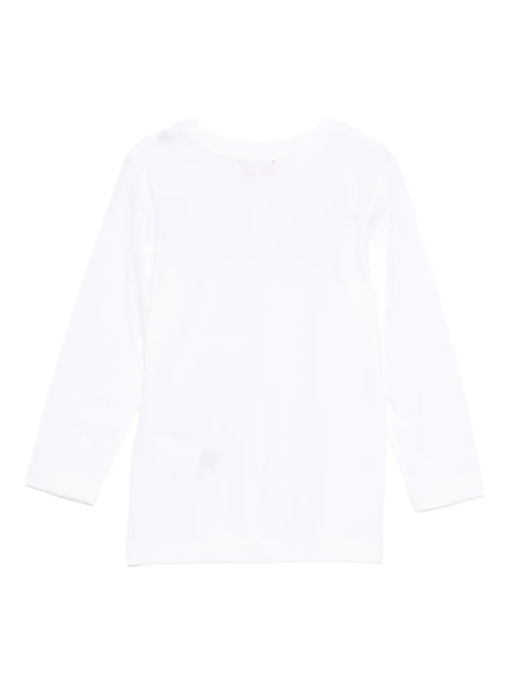 Diesel Kids logo-print long-sleeve top Wit