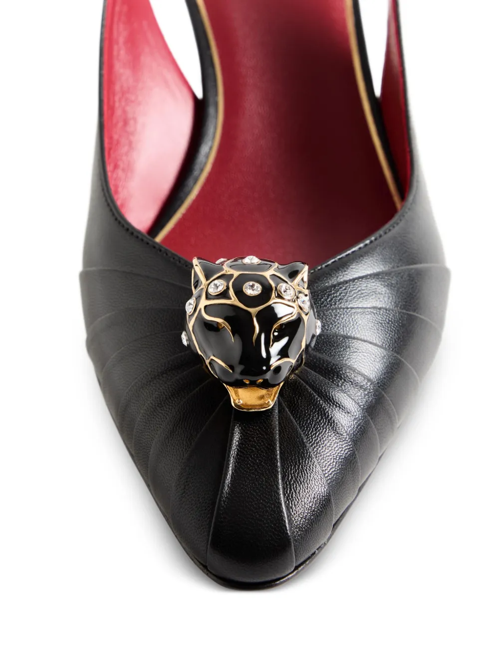 Valentino Garavani 55mm Panthea geplooide pumps Zwart
