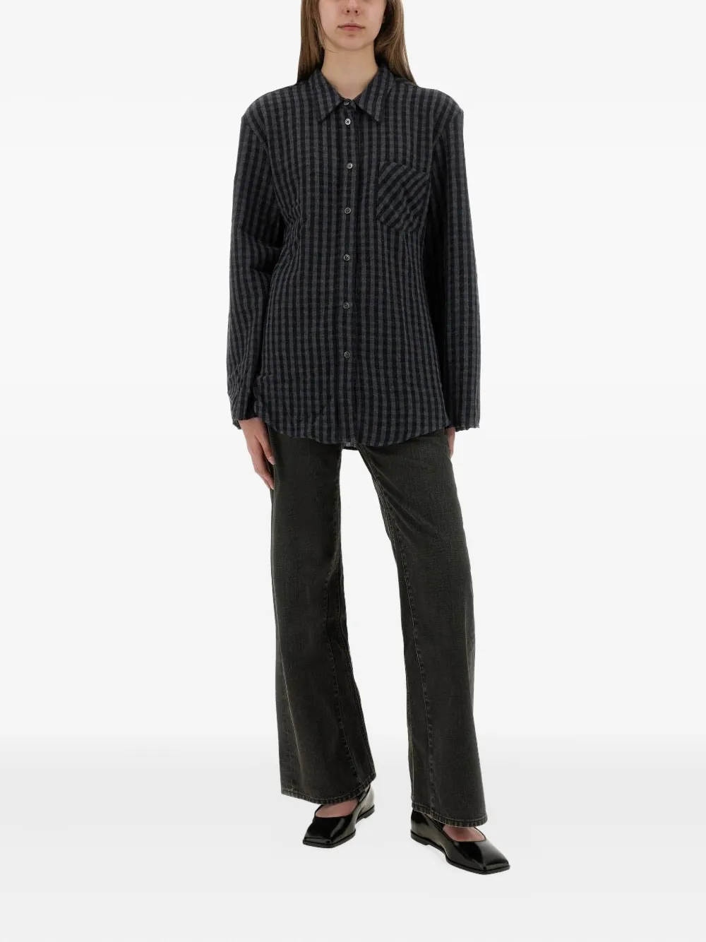 OUR LEGACY checked shirt - Grijs