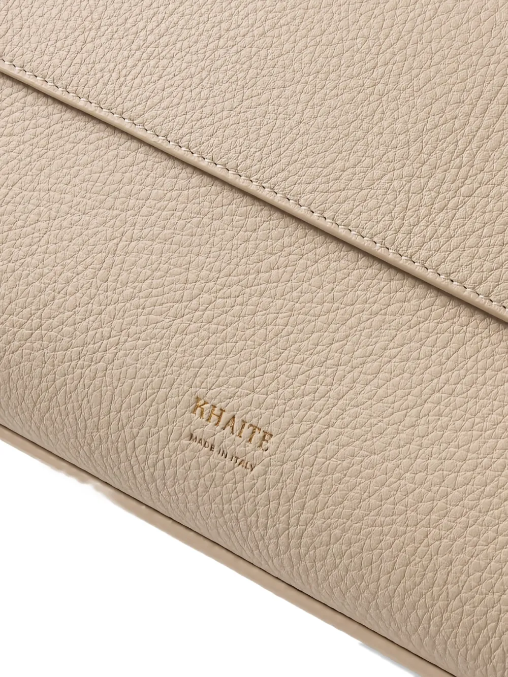 KHAITE Large Lia top-handle leather tote bag Beige