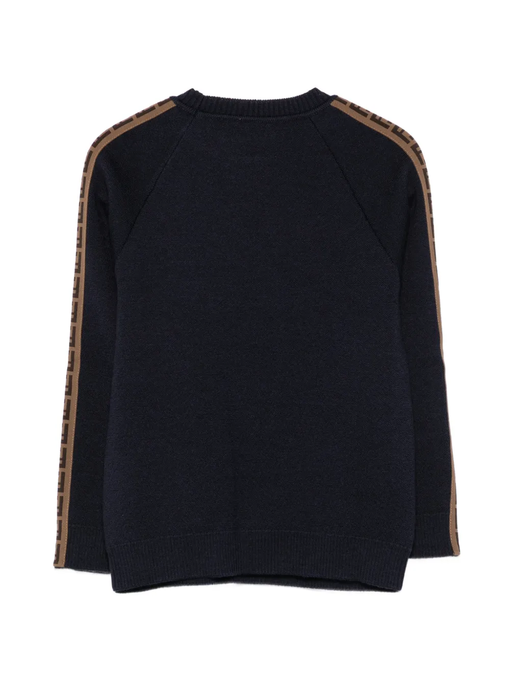 Fendi Kids Trui met FF-logoband Blauw