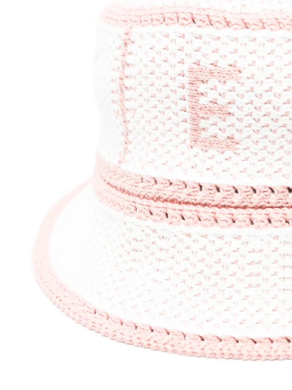 Fendi Kids Vissershoed met logo-detail Wit