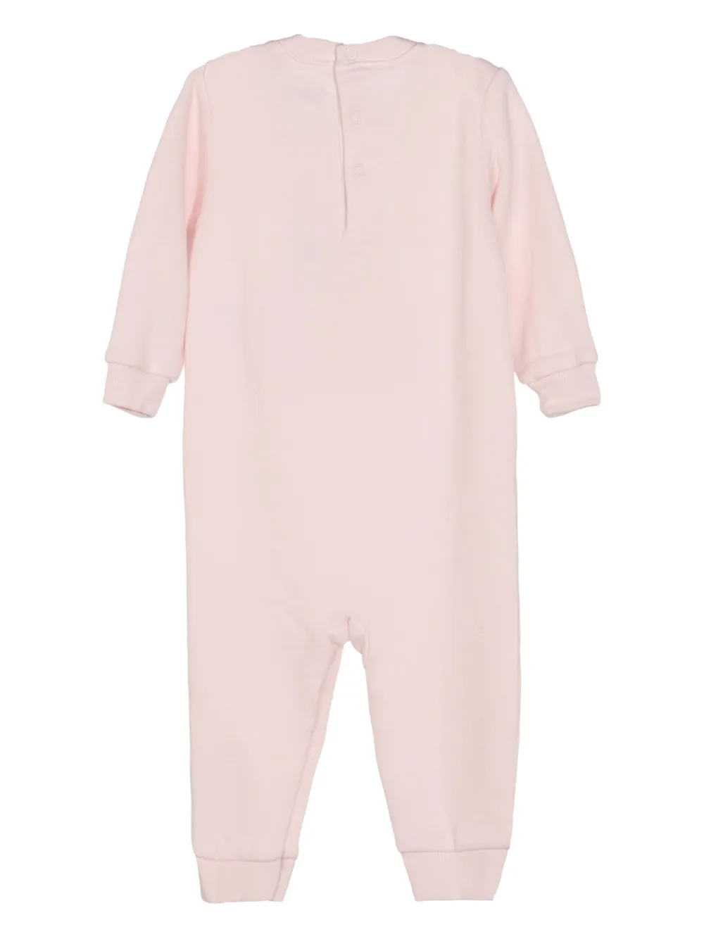 POLO RALPH LAUREN KIDS Katoenen romper met beerprint Roze