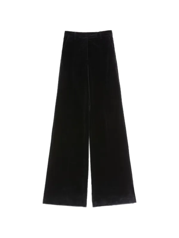 Valentino Garavani Velvet Trousers in Black