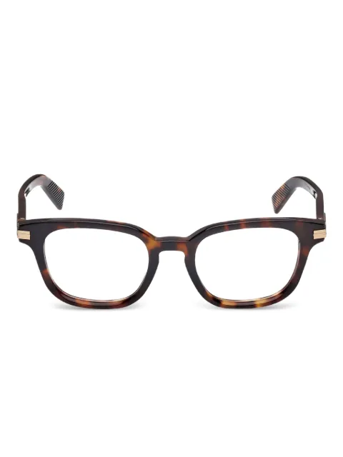 Zegna lunettes de vue à monture rectangulaire