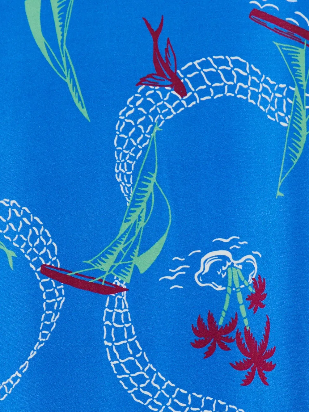 Rabanne Fish-print Maxi Skirt In Multi