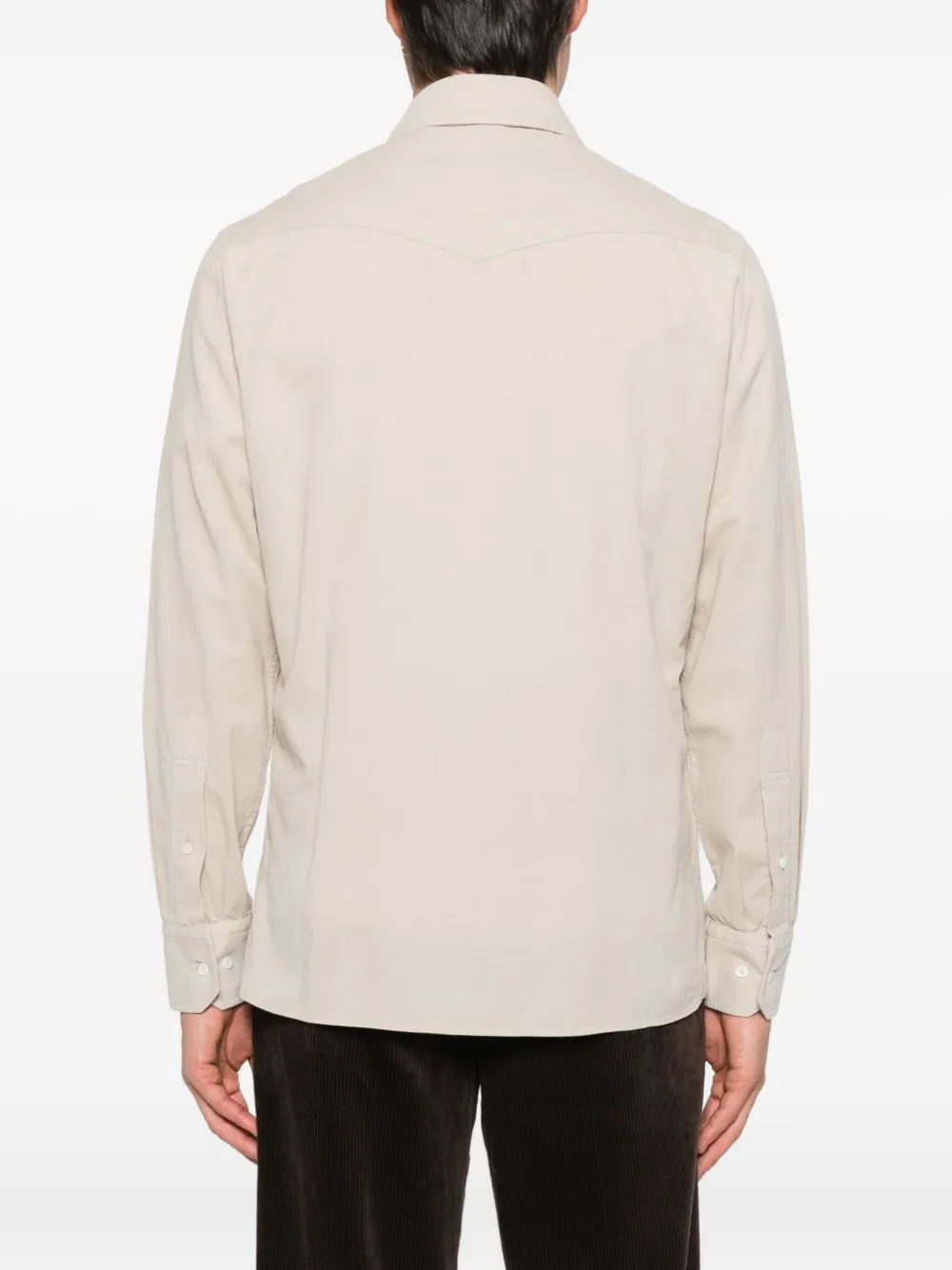 Brunello Cucinelli T-shirt met dubbele zak Beige