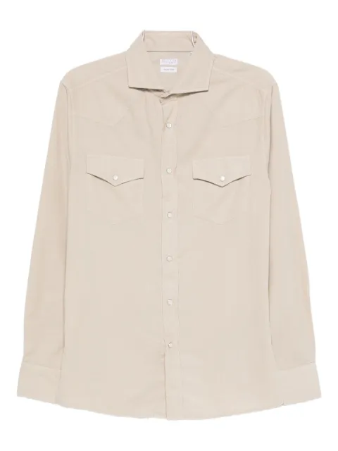 Brunello Cucinelli playera con doble bolsillo