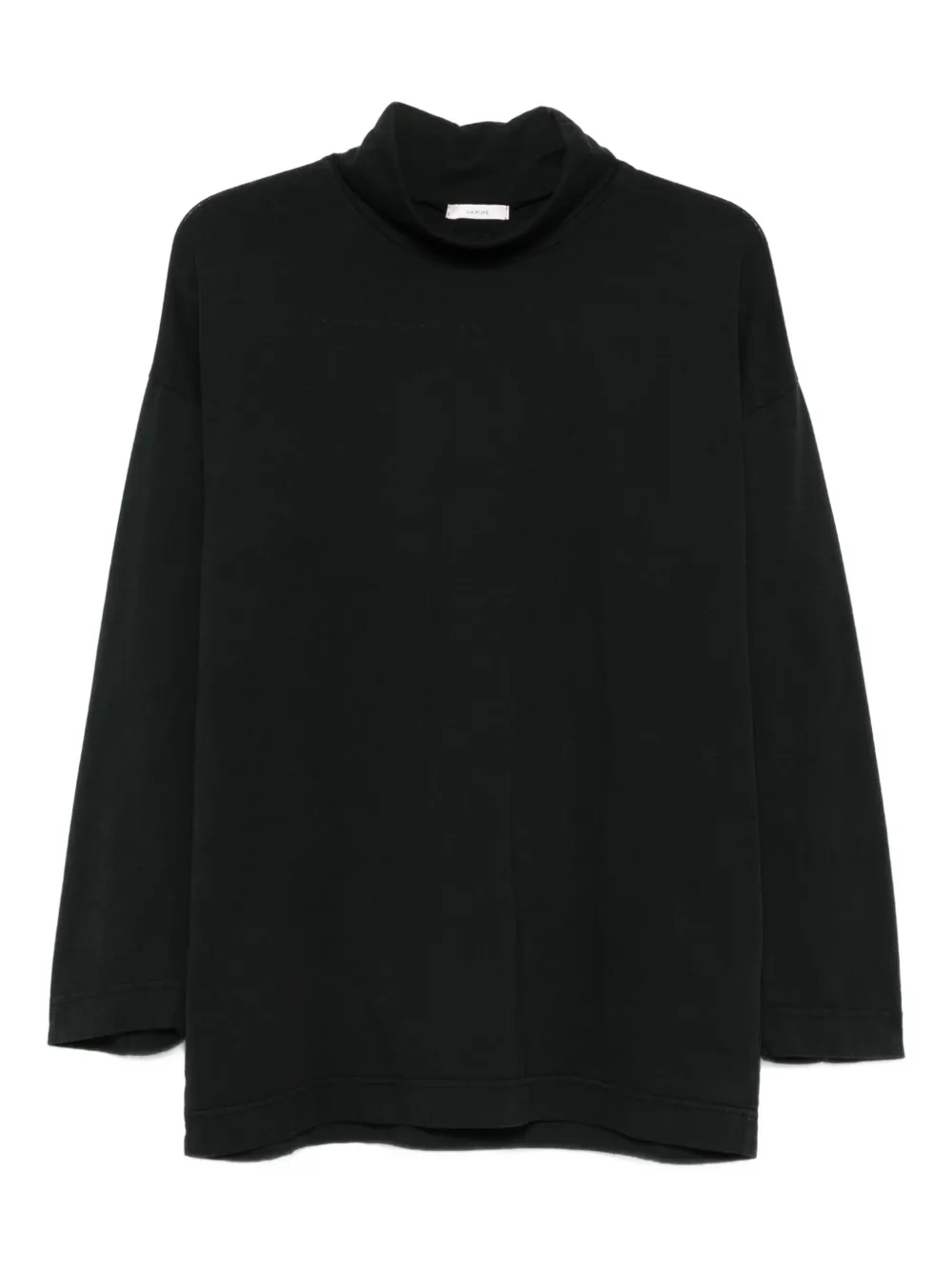 Haikure high-neck cotton top - Schwarz